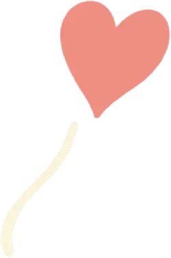 Heart Balloon - simple - love - Transparent Background PNG