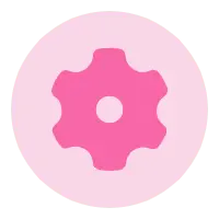 Pink Gear - setting - Free PNG