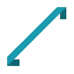 Blue Arrow - geometric shape - design element - No Watermark PNG