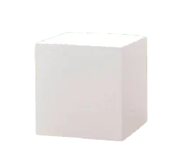 White Cube - simple - geometric shape - Lossless PNG