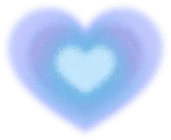 Blue Heart Halo - heart shape - High Resolution PNG
