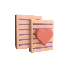 Heart Document Icon - icon - Lossless PNG