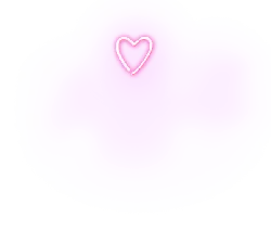 Pink Neon Heart - pink - High Resolution PNG