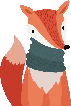 Fox - scarf - High Resolution PNG