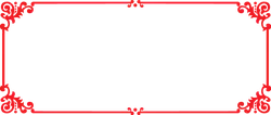 Red Border Decoration Pattern - Recommended PNG
