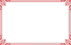 Red Border Decoration Pattern - border - Transparent Layer PNG