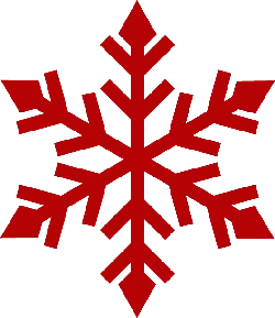 Red Snowflake Pattern - Designer's Pick PNG