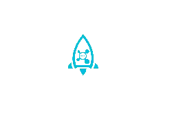 Blue Rocket Logo - future - Transparent Background PNG