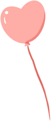 Heart-shaped Balloon - Transparent Layer PNG