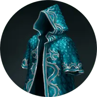 Blue Cloak - mysterious - High Resolution PNG