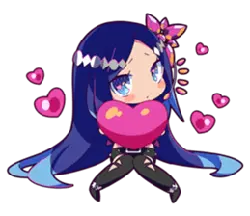 Heart-Loving Anime Girl - heart - No Watermark PNG