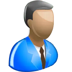 Blue Suit Man - male - High Resolution PNG