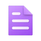Document Icon - icon - purple - No Watermark PNG