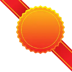 Red Badge - red - High Resolution PNG