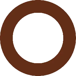Brown Ring - geometric shape - Transparent Layer PNG