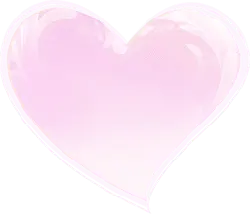 Pink Heart - simple - No Background PNG