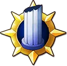 Blue Column Building Badge - logo - Free PNG