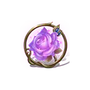 Purple Rose Badge - metal - PNG Images