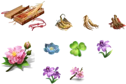 Wooden Toy、Butterfly、Clover、Flowers - nature - PNG