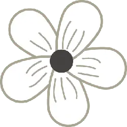 Five-Petal Flower - simple - PNG Images