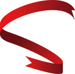 Red Ribbon - logo - creativity - Transparent Layer PNG