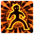Flaming Man - icon - Transparent Layer PNG