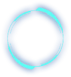 Blue Halo - neon light - minimalism - Free PNG