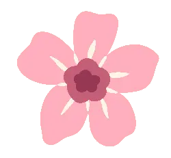Pink Flower - simple - PNG Images
