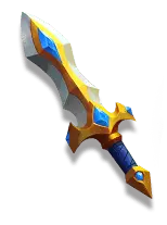 Blue Gem Sword - weapon - No Background PNG