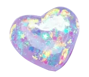 Rainbow Heart Gem - heart shape - Transparent Layer PNG