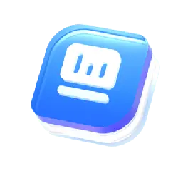 Blue Button - application - Transparent Background PNG