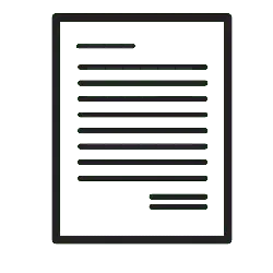 Document Icon - office - line - Lossless PNG