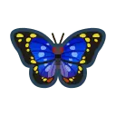 Butterfly - colorful - blue - No Watermark PNG