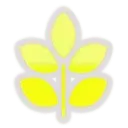 Yellow Leaf Pattern - minimalism - No Background PNG