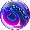 Blue Glowing Letter B - glow - Transparent Background PNG