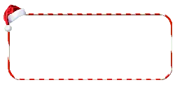 Santa Hat Border - white - Free PNG