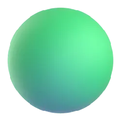 Green Light Sphere - light source - Lossless PNG