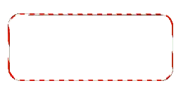 Red and White Striped Border - rectangle - No Background PNG