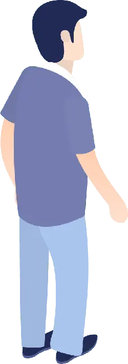 Man in Blue Clothing - Designer's Pick PNG