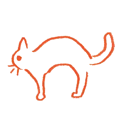 Orange Cat Silhouette - orange - Free Download PNG