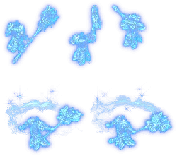Ice Warrior - attack - Transparent Background PNG