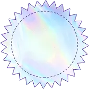 Rainbow Halo Badge - gradient - No Background PNG
