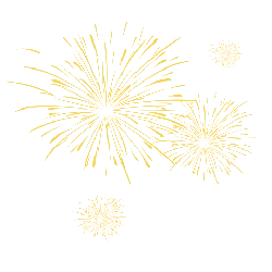 Fireworks - gold - night sky - PNG Images
