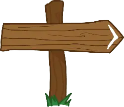 Wooden Signpost - No Watermark PNG