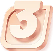 Number Three - icon - design - Transparent Background PNG