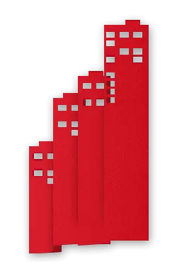 Red High-rise Buildings - modern - No Watermark PNG