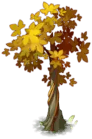 Autumn Tree - illustration - Transparent Layer PNG