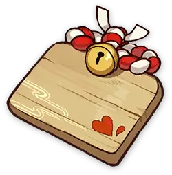 Wooden Signboard - heart - No Background PNG