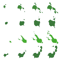 Green Ink Blots - ink blots - Free Download PNG