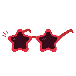 Star-shaped sunglasses - sunglasses - Transparent Background PNG